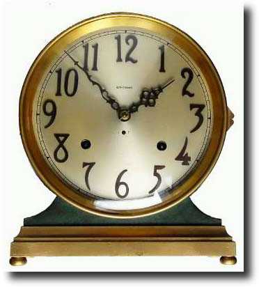 C.1920, Seth Thomas "SOLAR" , all brass mantel clock — Antique Clocks Price Guide