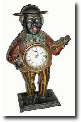 C.1867, Bradley and Hubbard., "SAMBO" Blinking Eye clock — Antique Clocks Price Guide