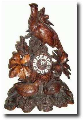 C.1880, Black Forest Carved Figural Clock — Antique Clocks Price Guide