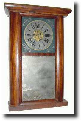 C.1839, C. and N. Jerome, Bristol, Conn. 30-hour round side clock — Antique Clocks Price Guide