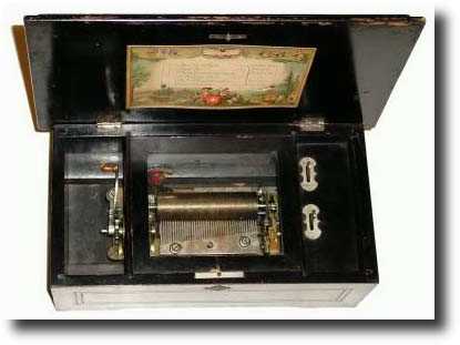 C.1890, Swiss, 6 tune Music Box, — Antique Clocks Price Guide
