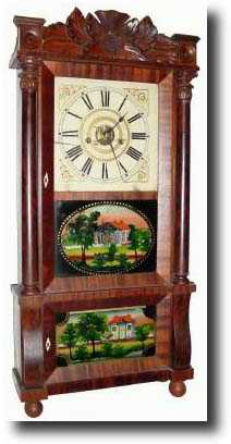 C.1845, Forestville Mfg. Co., double decker mantel clock. — Antique Clocks Price Guide