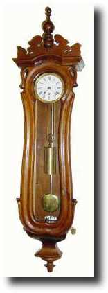 C.1995 (modern), reproduction mini Serpentine Vienna regulator wall clock — Antique Clocks Price Guide