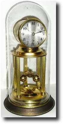 C.1910, German, Franz Voseler, 30-day, miniature "Louvre" torsion mantel clock. — Antique Clocks Price Guide