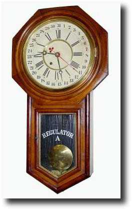 C.1901, Ansonia Clock Co., "REGULATOR A CALENDAR" Clock — Antique Clocks Price Guide