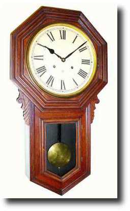 C.1900, Ansonia "Regulator B" wall clock — Antique Clocks Price Guide