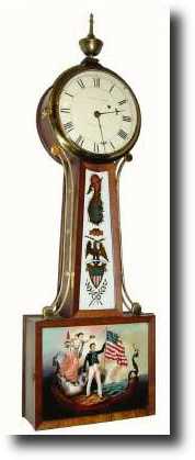 C.1978 (modern), William A. Kilbourn banjo clock — Antique Clocks Price Guide