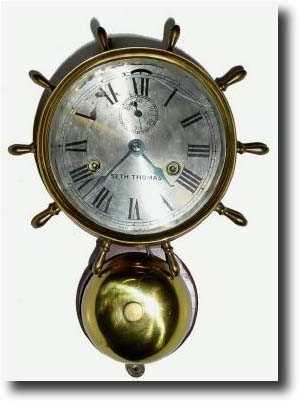 C.1925, Seth Thomas, Outside Bell, Ships Bell Clock — Antique Clocks Price Guide