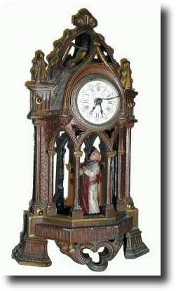 C.1900, German "MONK" Alarm Clock — Antique Clocks Price Guide