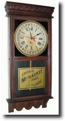 C.1920, E. Ingraham 8-day Oak "NORTHWESTERN" calendar clock — Antique Clocks Price Guide
