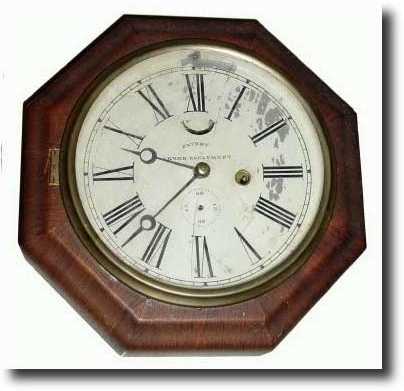 C.1850, Another 1-Day Octagon Lever shelf clock — Antique Clocks Price Guide