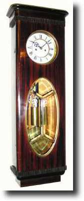 C.1920, German Deco Box Regulator, 2-weight wall clock — Antique Clocks Price Guide