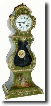 C.1890, French, Mini Tall Case clock — Antique Clocks Price Guide