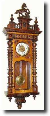 C.1910, German, Walnut Wall regulator, — Antique Clocks Price Guide