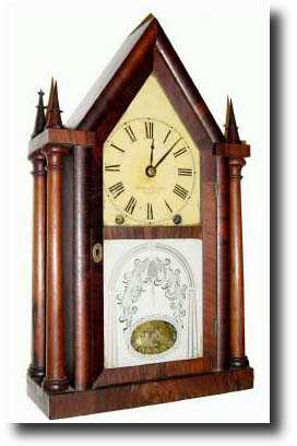 C.1850, Brewster and Ingrahams 4-Post 8-day steeple clock — Antique Clocks Price Guide