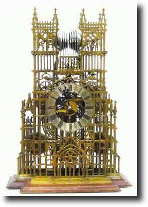 C.1875, W.F. Evans, Birmingham, skeleton clock — Antique Clocks Price Guide