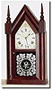 C.1880, Waterbury Clock Co, 30-Hour steeple with a Gilbert 8-day dial, and with incorrect hands and no pendulum.