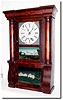 C.1855, Mixed lot: A mini column and cornice case by E.O. Goodwin, Bristol, with a later 8-day Connecticut spring movement.