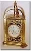 C.1955, Swiss, Gubelin, 3-Sided Desk Frame with, with 8-day clock, thermometer and barometer.