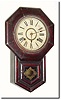 C.1901, Ansonia Clock Co., Eight Inch Octagon Drop, R.C..