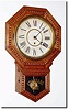 C.1910, Wm.L. Gilbert, "Admiral', pressed oak short drop, as-found, will run.