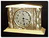C.1842 (dated), Oliver Weldon, Bristol, Conn, 30-hour wooden works bevel front, as-found.