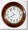 C.1910, An American 8-day Time Only Gallery clock, 11' dial.