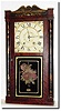 C.1830, Seth Thomas, Plymouth, Conn, 30-hour stencil column and splat, wooden movement with brass bushings.