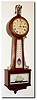 C.1930, Hamilton-Sangamo, 110v., Electric time and strike banjo clock (the Marshfield) in excellent original condition.