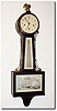 New Haven Clock Co., "Whitney' Westminster chime banjo clock in good condition.