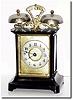 C.1915, German, Hamburg American, Outside Bell carriage alarm clock.