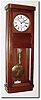 C.1920, German, Walnut Box Wall Clock, now with a different single weight movement, by Gustav Becker, C.1880 serial no. 535065.