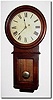 C.1925, Waltham Clock Co., Waltham, Mass, Regulator No. 34, late version with S curve bottom, in oak, serial no. 3595.