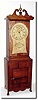 C.1960, Reproduction, William Munroe, Concord, Mass, shelf clock.