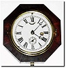 C.1855, Unmarked Connecticut Marine lever timepiece, in an octagonal case with rosewood veneer.