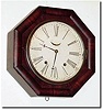 C.1875, Wm.L. Gilbert "Patent Marine Timepiece', in a rosewood veneered octagon case.