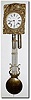 C.1870, French, Morbier 2-weight, as-found. Heavy Morez construction with repeat of strike at 2 minutes after the hour; large meter pendulum with gridiron and lyre.
