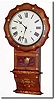 C.1880, Anglo-American Wall Clock with Ingraham movement bearing 1879 patent info.