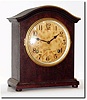 C.1910, Sessions Clock Co., Mahogany mantel clock, 8-day, hour and half hour strike on a gong.