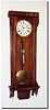 C.1875, Austrian, 1-Wt Regulator, as-found, the case less moldings top and bottom, glass cracked, pendulum and weight with small dents.