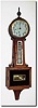 C.1915, Ingraham "Nyanza' banjo clock, as-found.