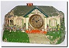 C.1948, DeLuxe Clock Mfg, New York, "' novelty mantel clock, as-found.