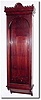 C.1890, Cherry Case Only, Full Length with neglect, as-found.