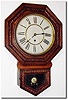 C.1912, Waterbury "ARION' Pressed Oak school timepiece, as found.