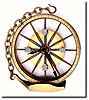 C.1900, Swiss, a gilded bronze strut clock, nautical motif, with a large finger bridge movement with cylinder escapement (runs for more than a day, but unsure how long).