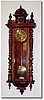 C.1900, German, Junghans, 8-day time and strike wall clock in the Alt Deutsch style.