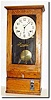 C.1920, Simplex Time Recorder Co., Gardner, Mass, a good small oak time punch clock in immaculate condition.