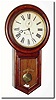 C.1910, Waterbury Clock Co., "Admiral', 30 Day Round drop in oak and in very good original condition, with original dial, finish, hands, beat scale and both rear labels (Model label illustrated).