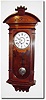 C.1880, Waterbury Clock Co., "ONTARIO' walnut wall clock in exceptional original condition.