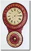 C.1890, Baird Clock Co., Plattsburgh, NY, clock advertising Clapperton"s Six Cord Spool Cotton, Geo D. Ross and Co., Agents, Montreal.